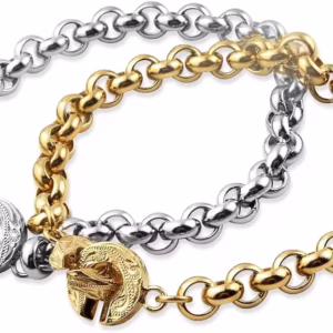 ハワイアンジュエリー ペアブレスレット ステンレス サージカルステンレス インフィニティ ∞ 無限大 重厚感 ヘビーウエイト infinity スクロール ステンレスシルバー イエローゴールド アクセサリー