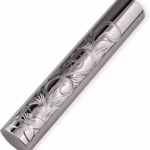 ミニ骨壷 遺骨入れ ハワイアンジュエリー チタン 分骨 プルメリア スクロール マイレ 遺骨カプセル 二重構造 防水 金属アレルギー対応