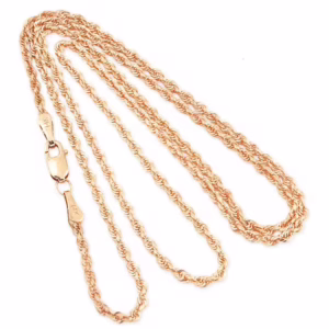 ハワイアンジュエリー ロープチェーン フレンチロープチェーン 幅2.0mm K14 14金 14K ピンクゴールド ネックレスチェーン